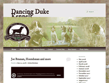 Tablet Screenshot of dancingdukekennels.com